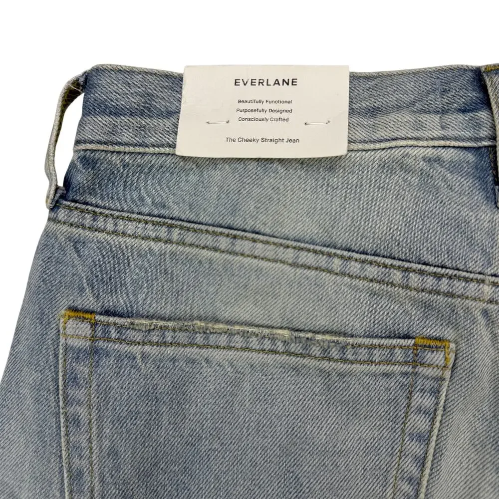NWT EVERLANE The Cheeky Straight Jean Size 26 Weathered Beach - Picture 6 of 10